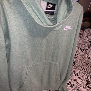 Sea foam Green Nike Funnel Neck Hoodie